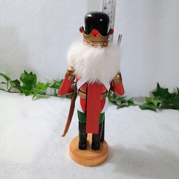 EUC: Nutcracker Approx 9" Red, Green & Gold German Style Decorative Soldier - Picture 2 of 4